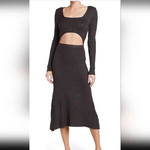 Knit cut out dress